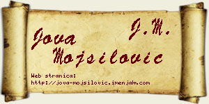 Jova Mojsilović vizit kartica